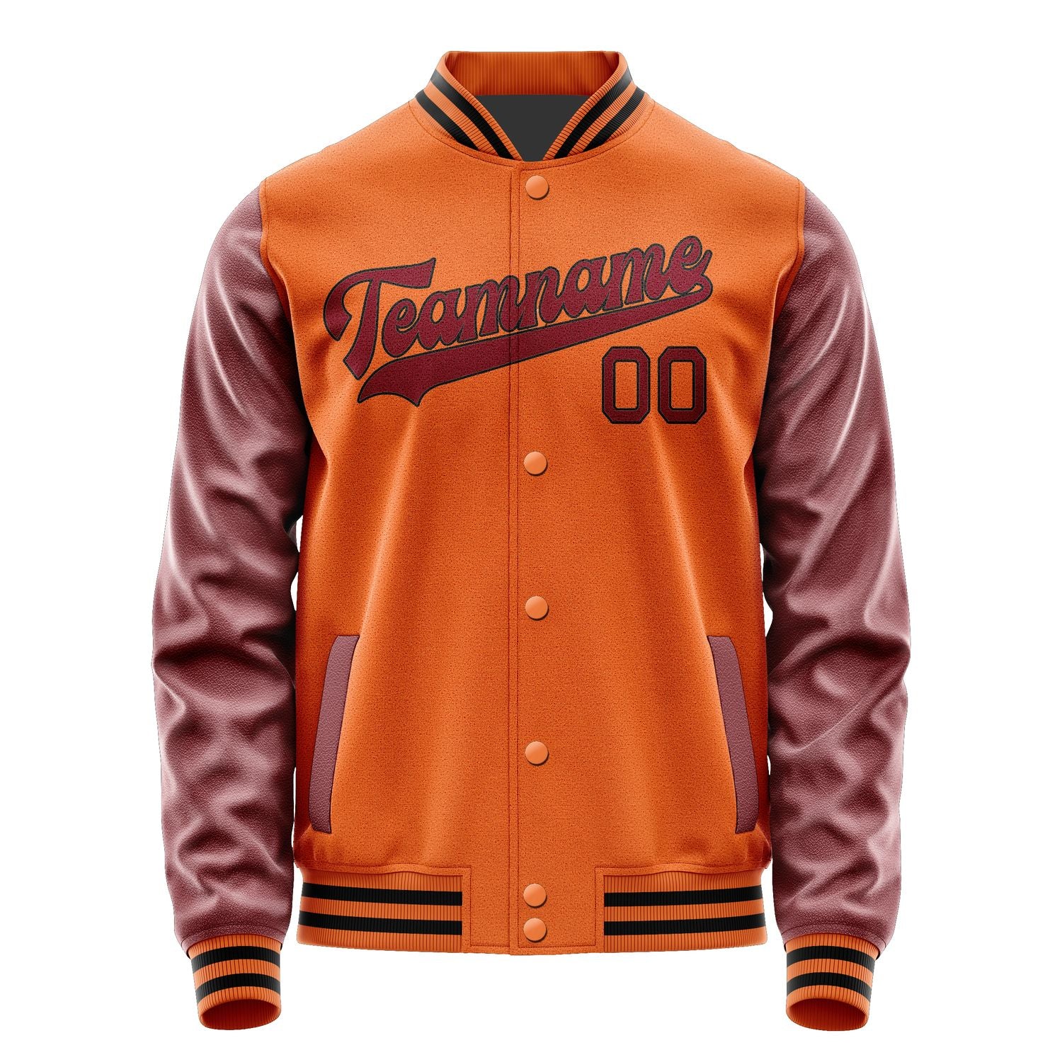 Custom Orange Crimson Red Jacket JA2828152817B31715