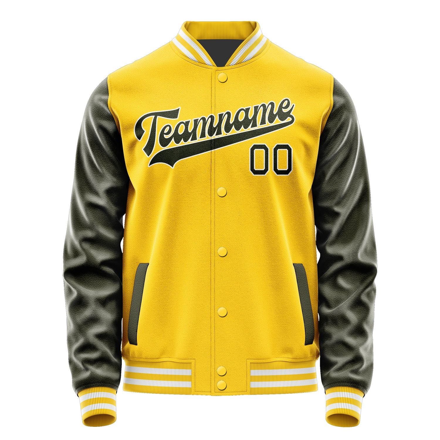 Custom Gold Olive Jacket JA3030023018B31802