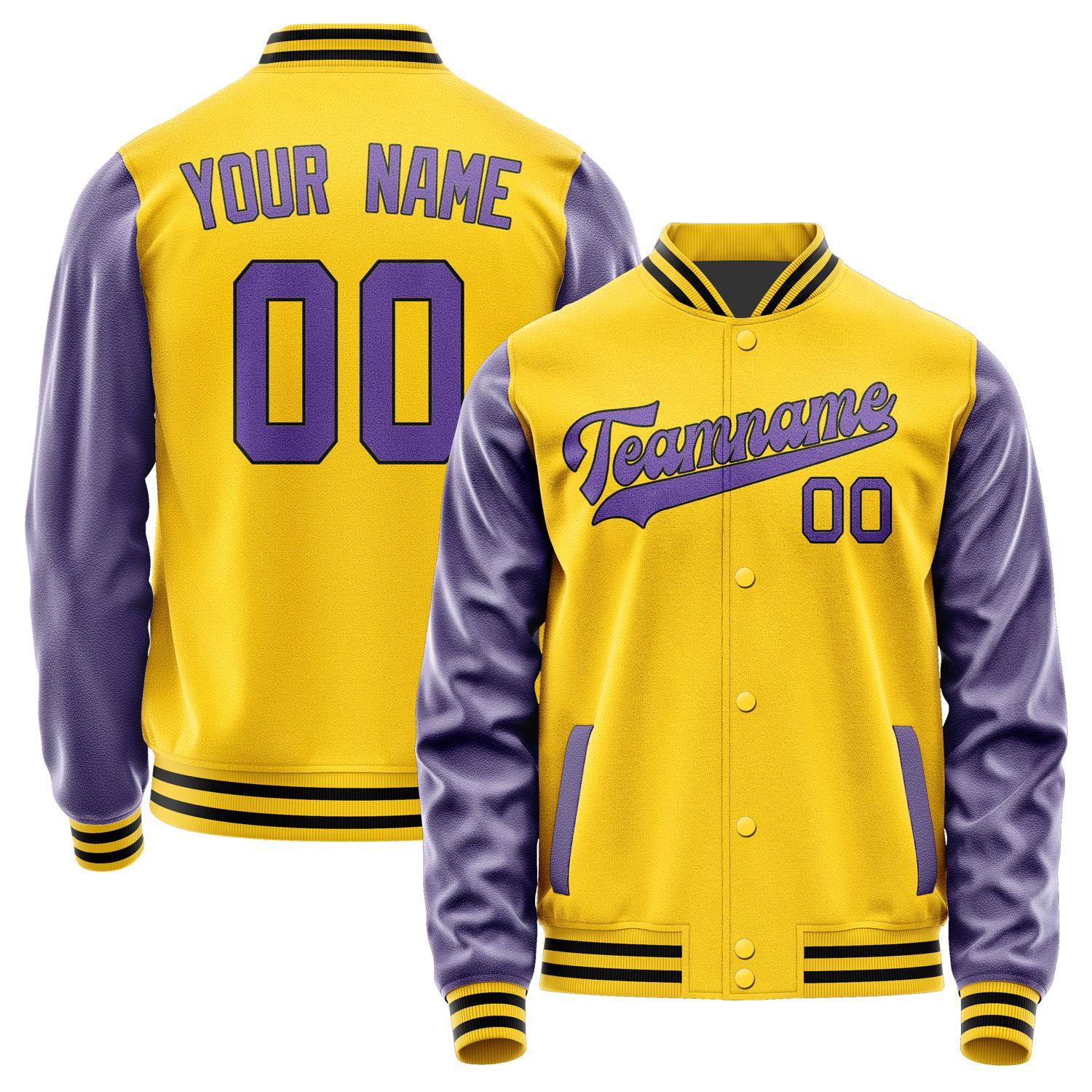 Custom Gold Light Purple Jacket JA3030233017B31723