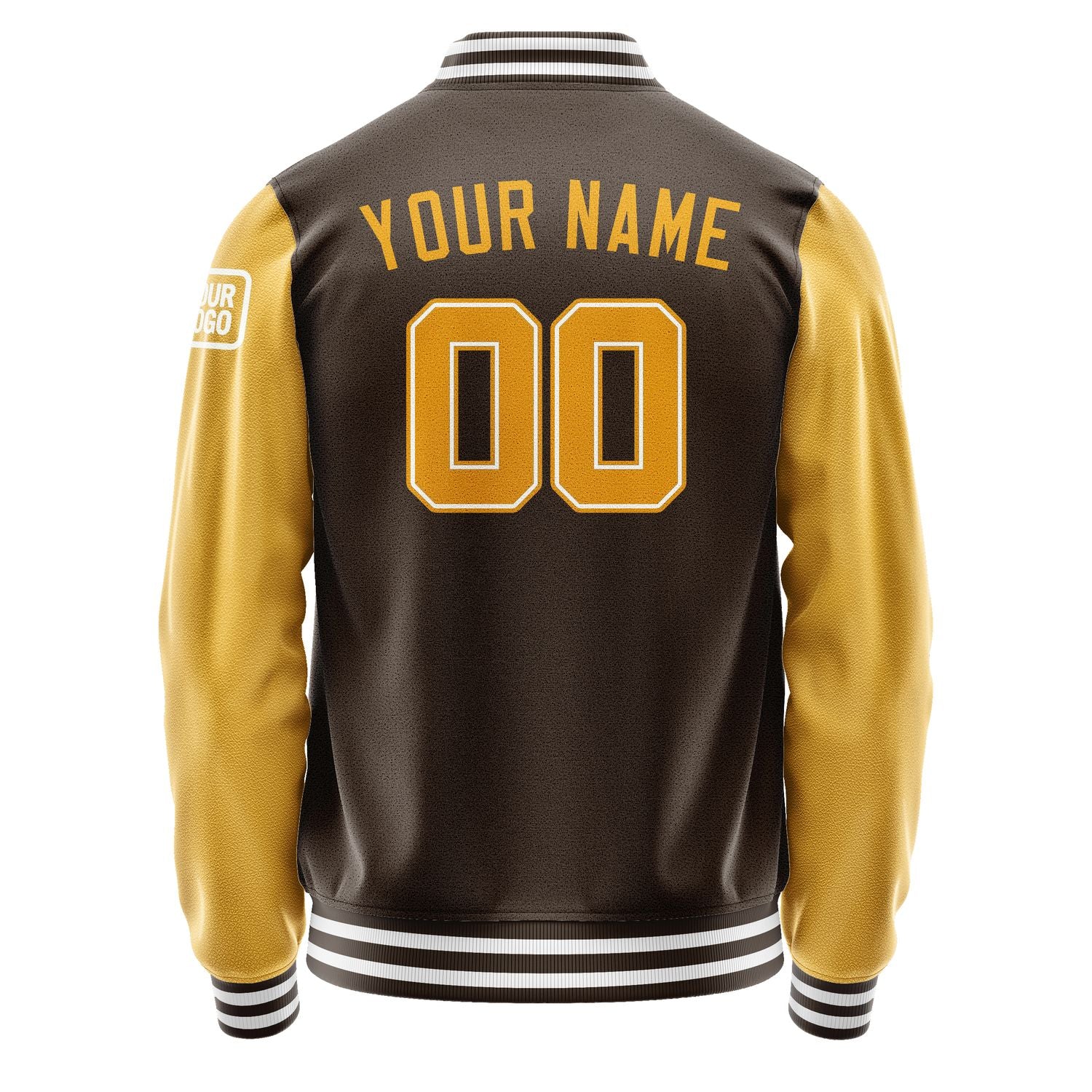 Custom Brown Yellow Jacket Jb0101190118191818