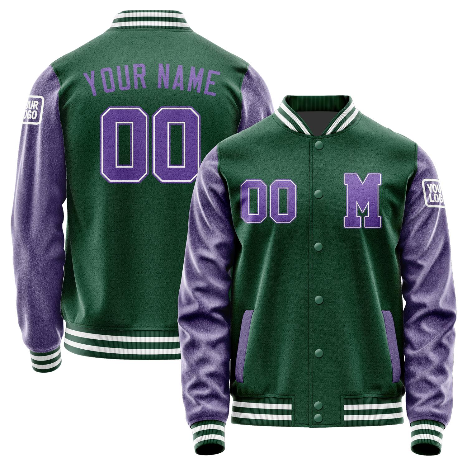 Custom Green Light Purple Jacket Jb0505230518231818