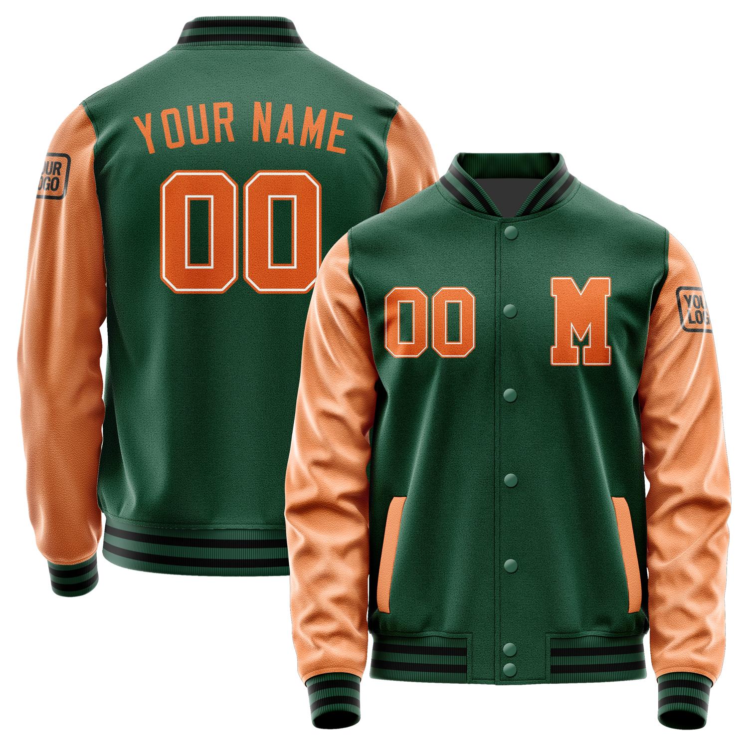 Custom Green Orange Jacket Jb0505280517281817