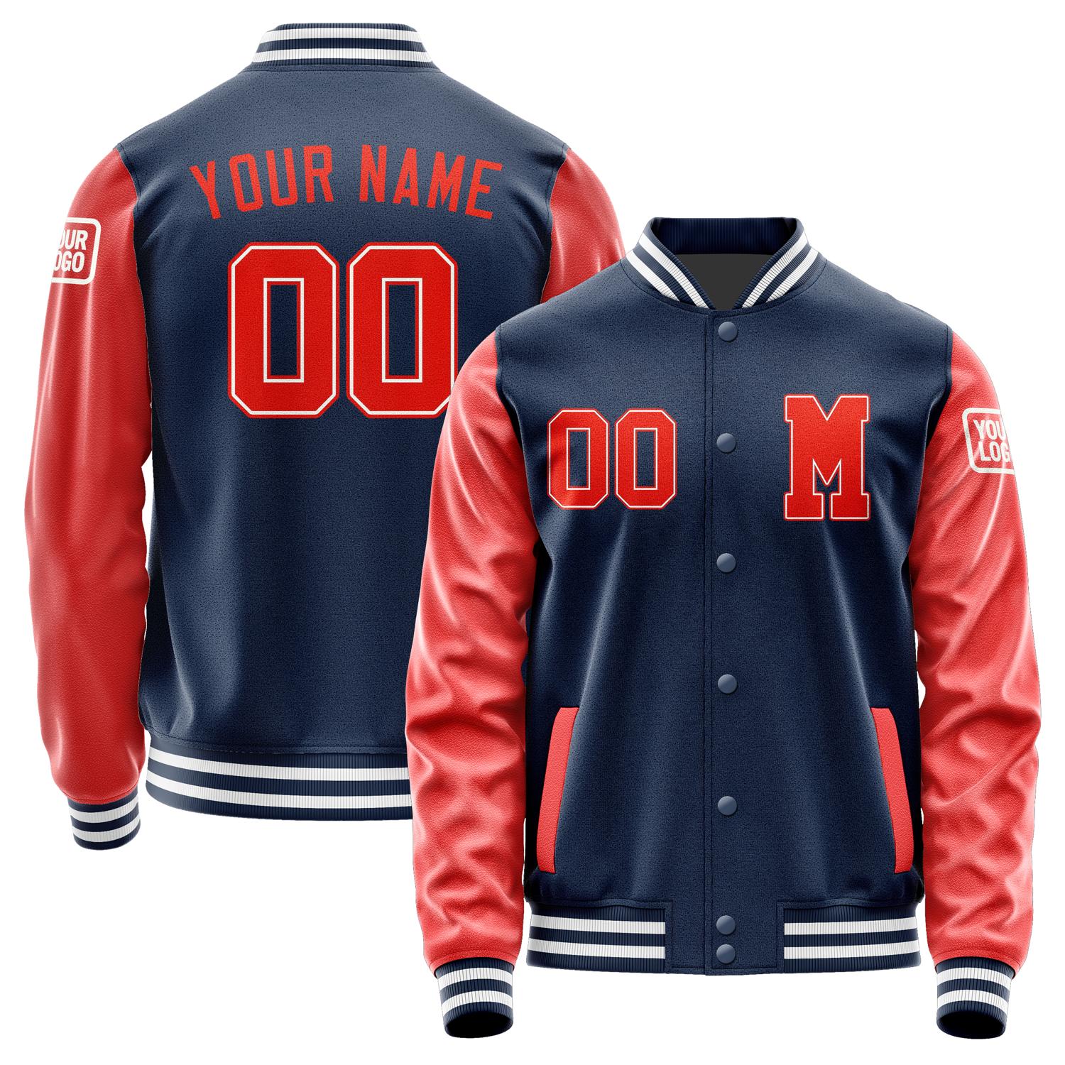 Custom Blue Orange Red Jacket Jb1010121018121818