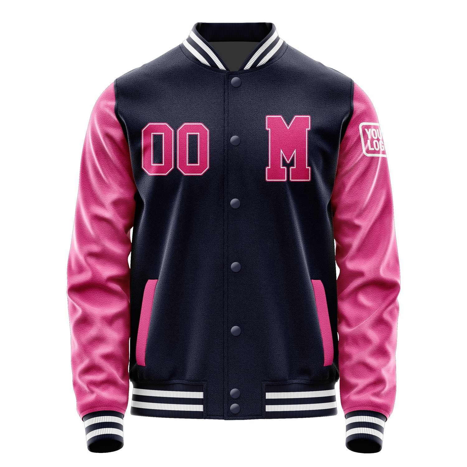 Custom Navy Pink Jacket Jb1111131118131818