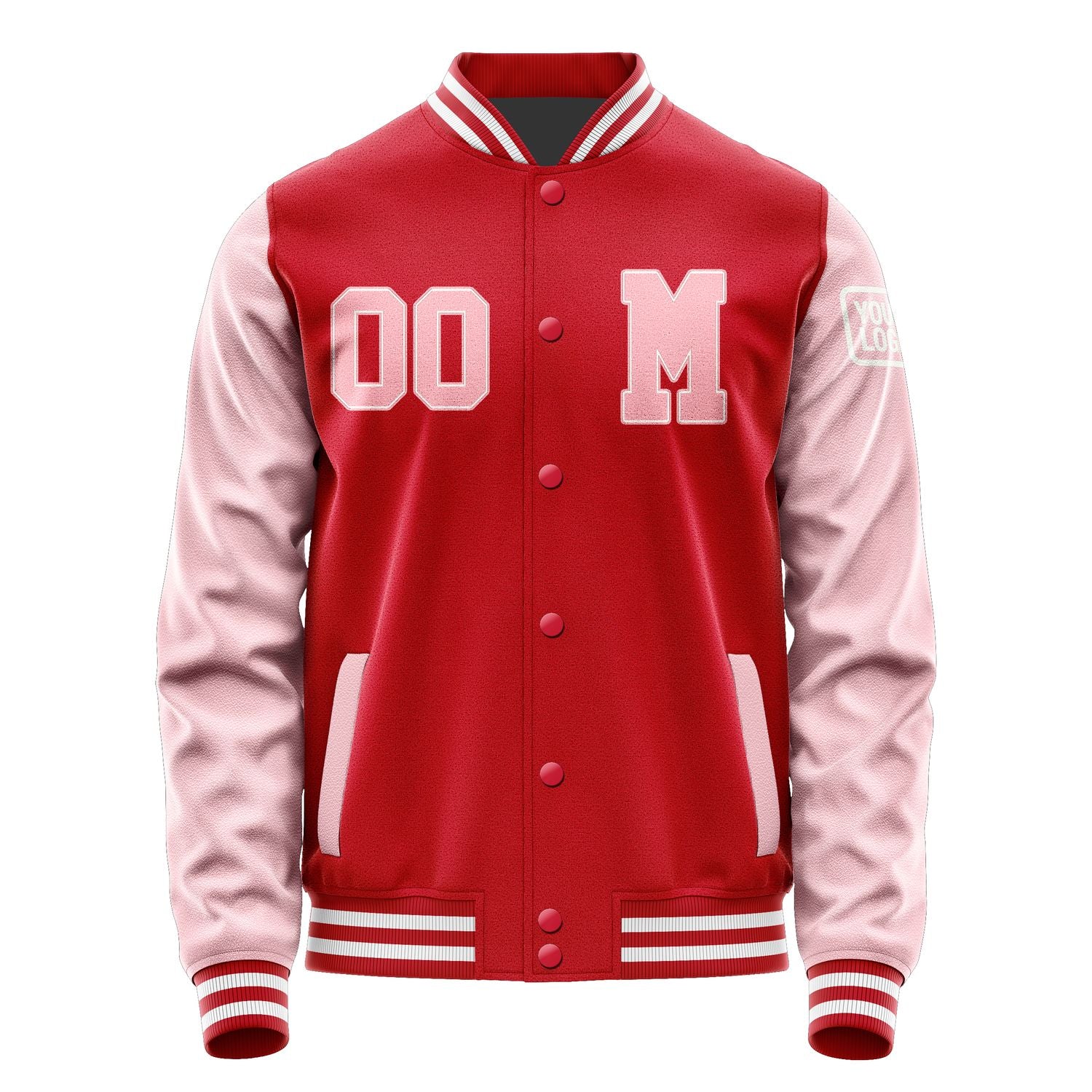 Custom Red Light Pink Jacket Jb1414211418211818