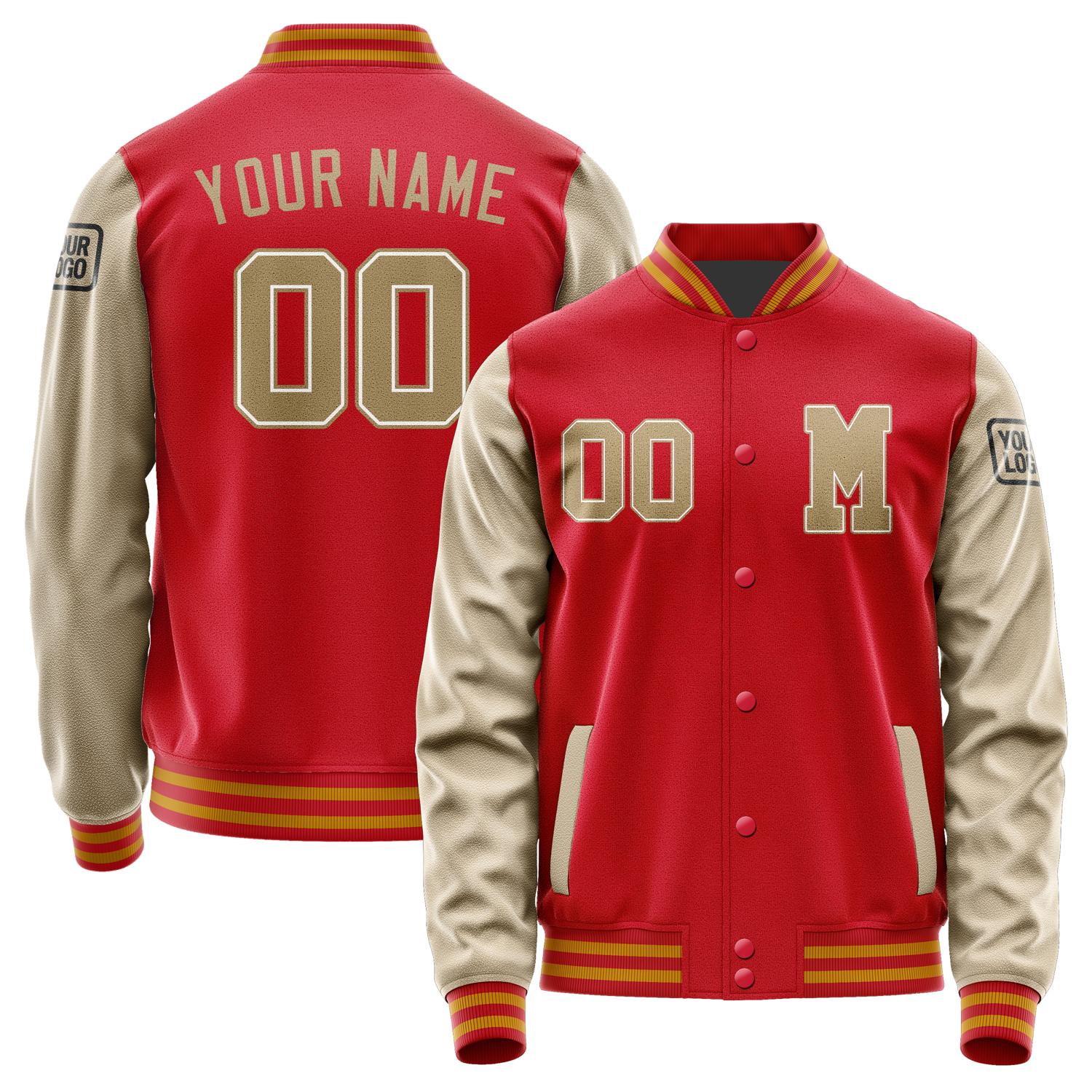 Custom Red Light Khaki Jacket Jb1414251419251817