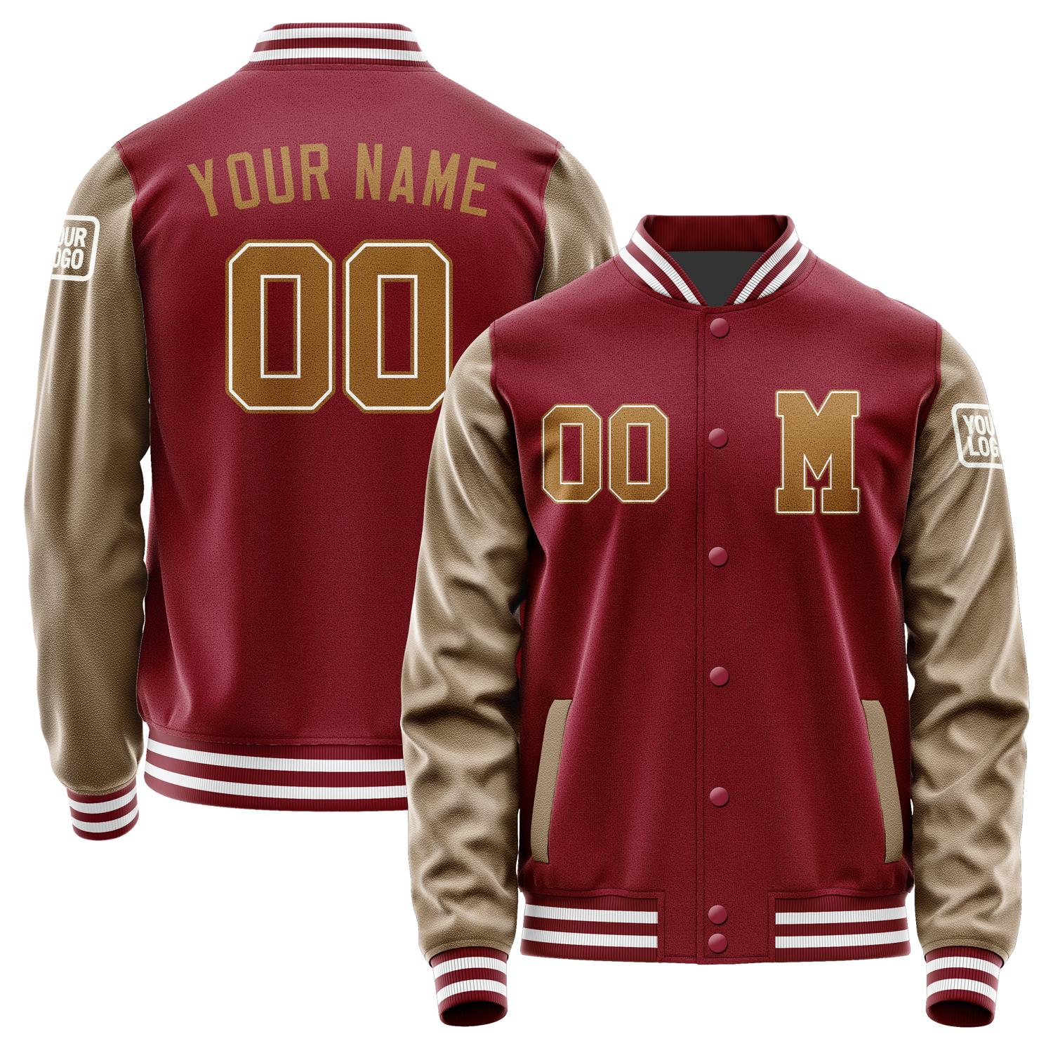 Custom Crimson Red Khaki Jacket Jb1515221518221818