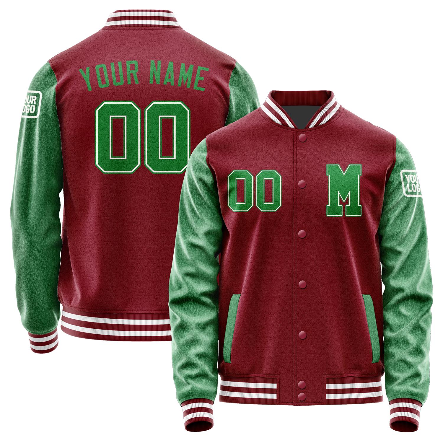 Custom Crimson Red Emerald Green Jacket Jb1515241518241818