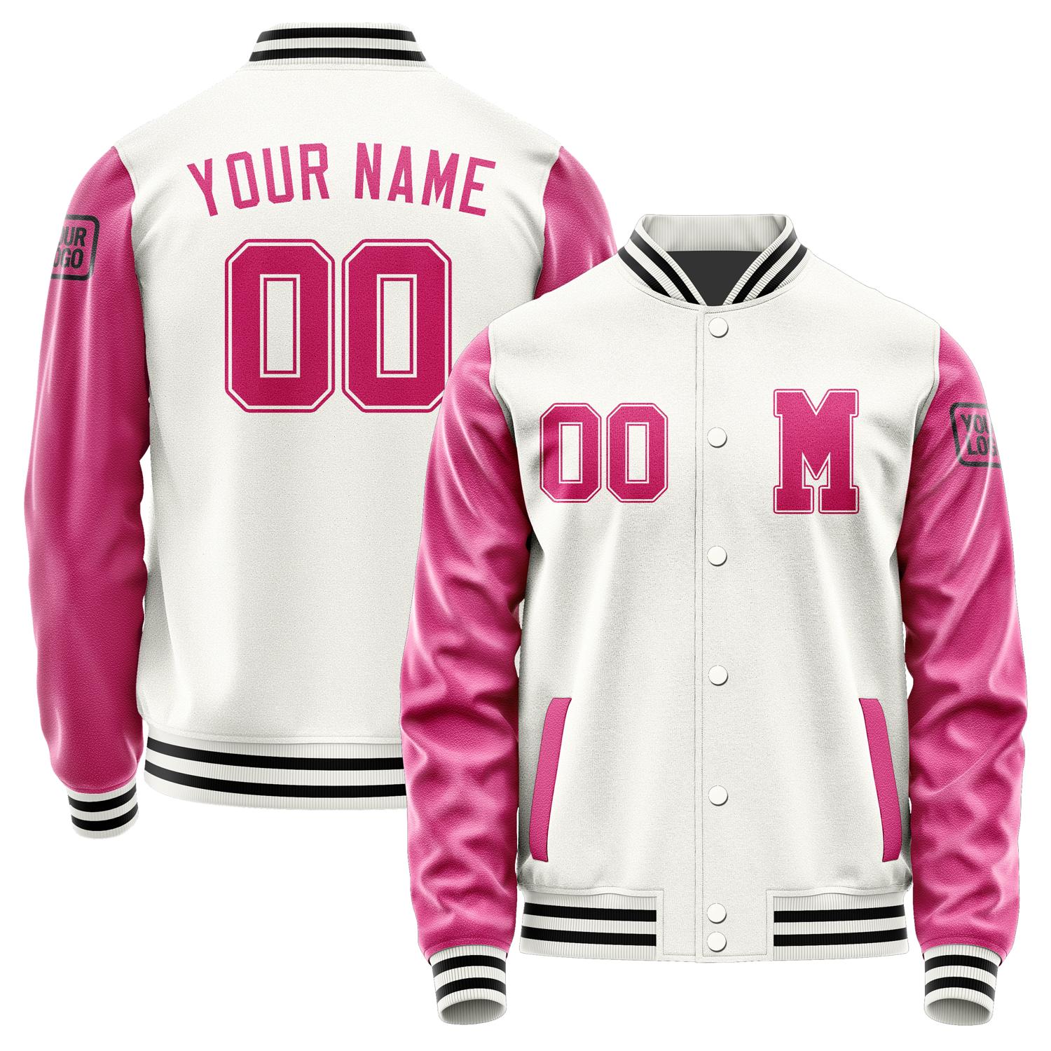 Custom White Pink Jacket Jb1818131817131817