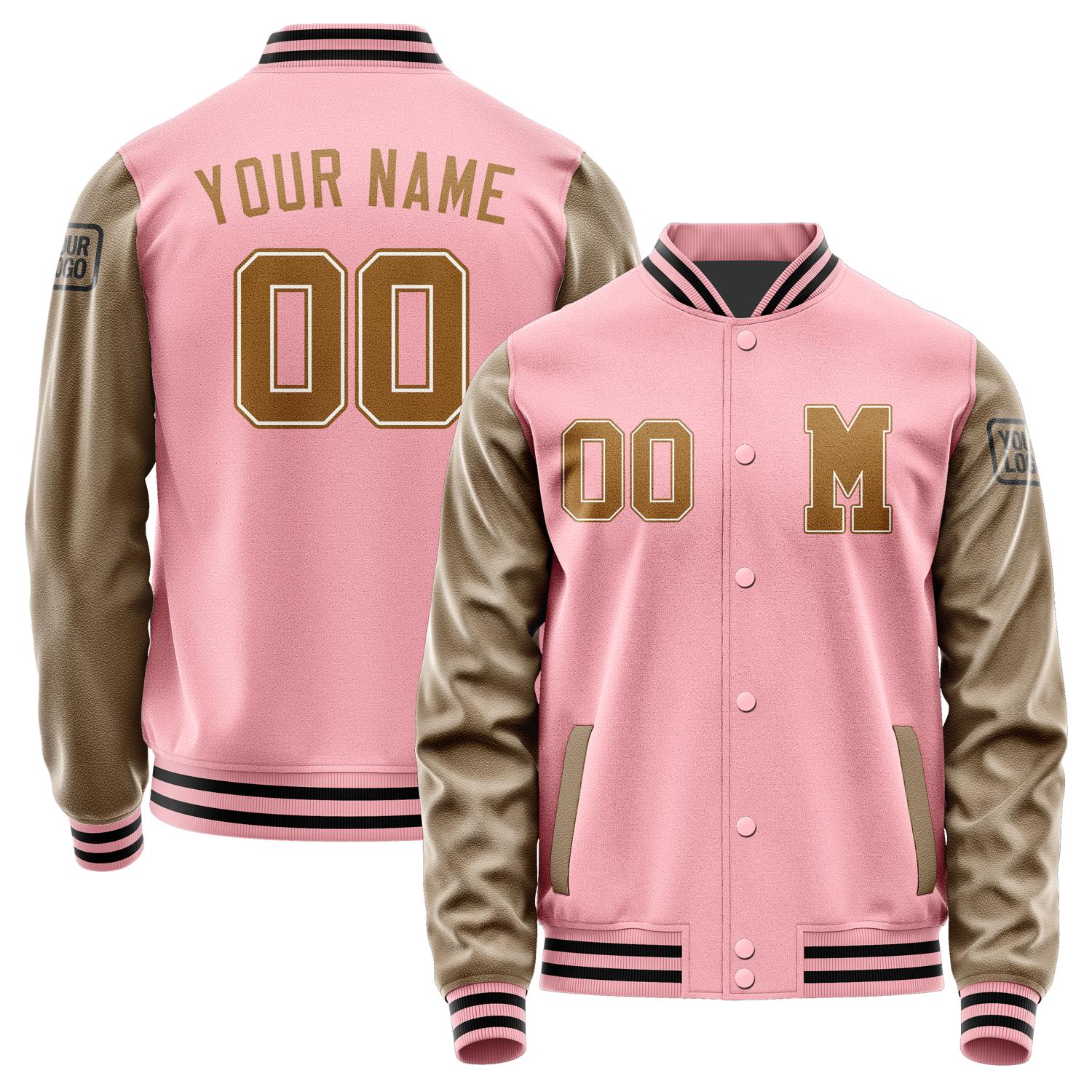 Custom Light Pink Khaki Jacket Jb2121222117221817