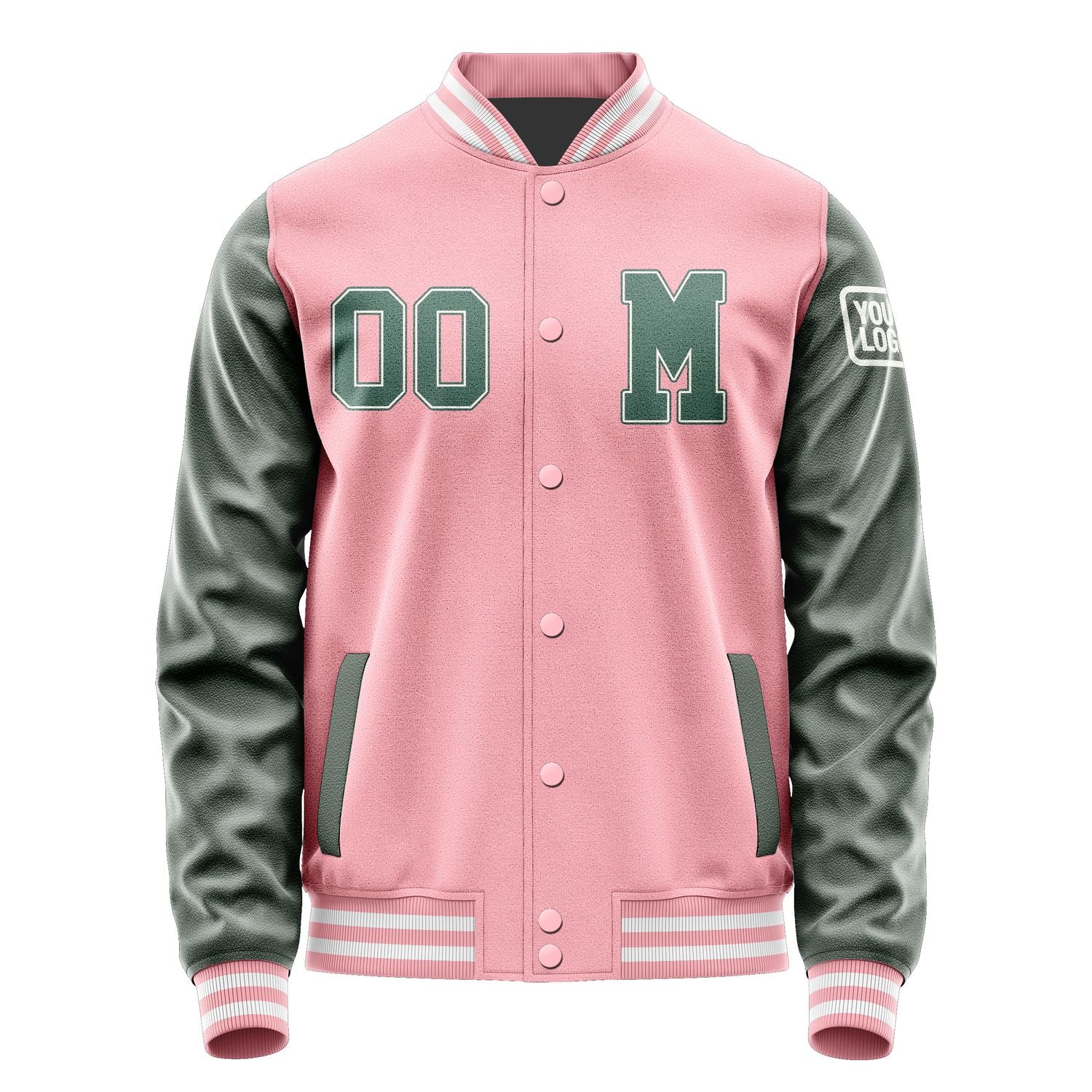 Custom Light Pink Blue Green Jacket Jb2121272118271818