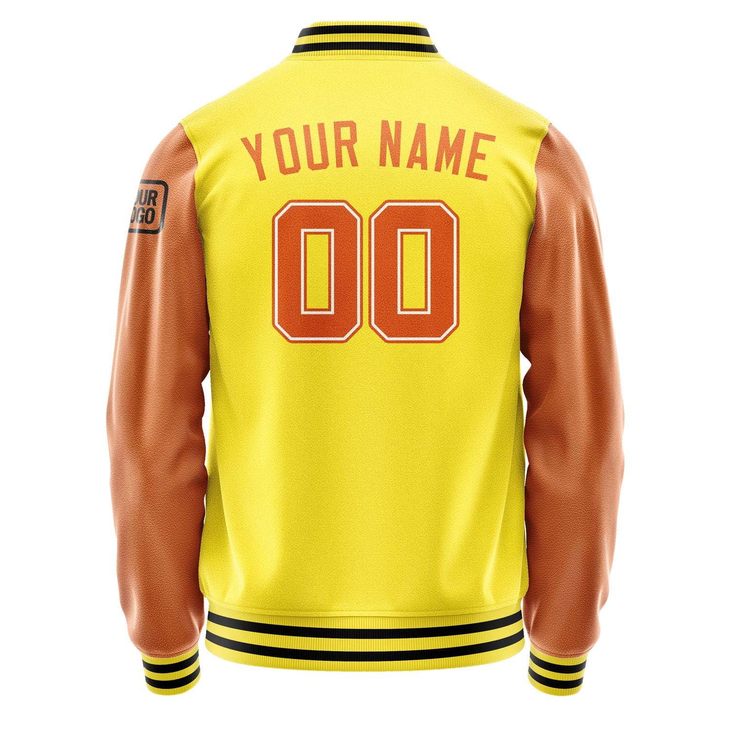 Custom Light Yellow Orange Jacket Jb2626282617281817