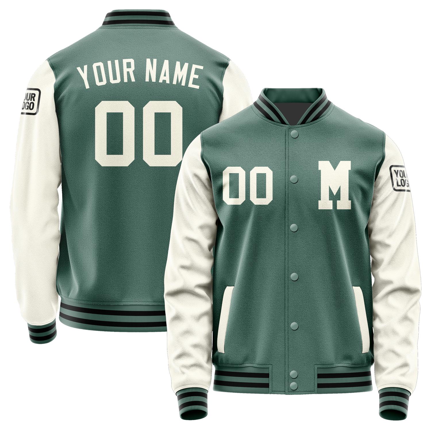 Custom Blue Green Cream Jacket Jb2727032717031817