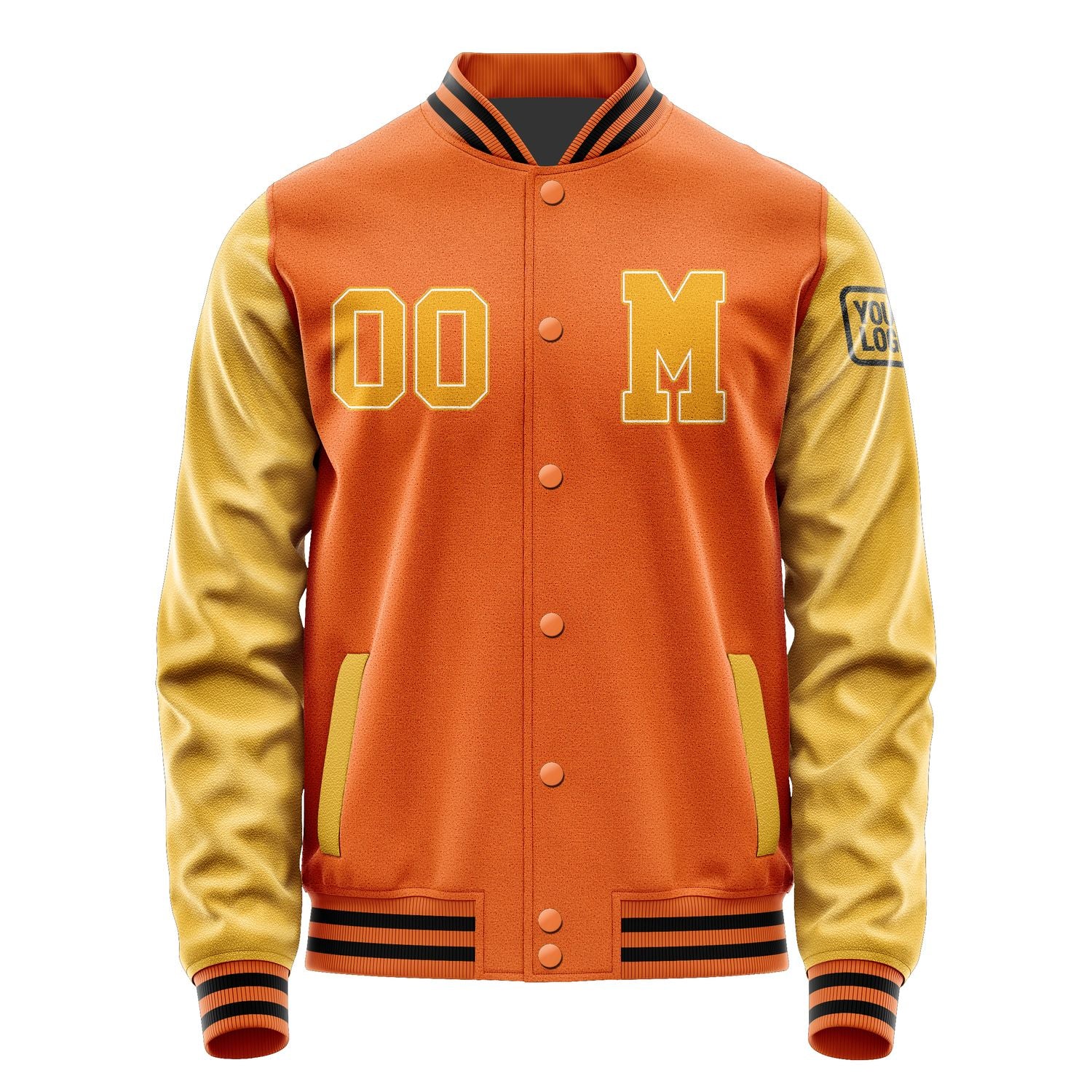 Custom Orange Yellow Jacket Jb2828192817191817
