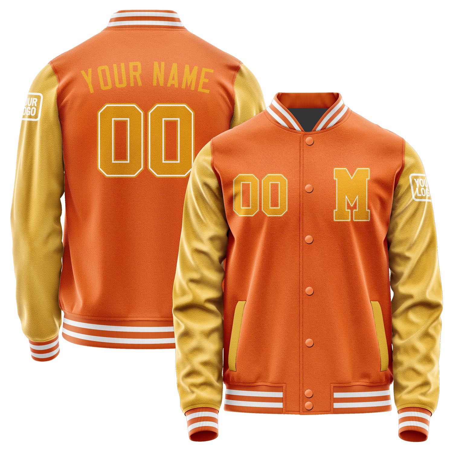 Custom Orange Yellow Jacket Jb2828192818191818